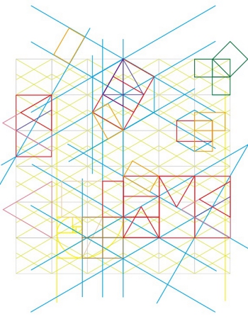 three square grid sheet